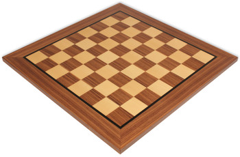 Walnut & Maple Classic Chess Board with 1.5" Squares