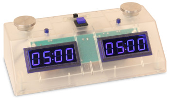 ZMF-II Chess Clock - Clear with Blue LED - Chess Clocks - Other Items