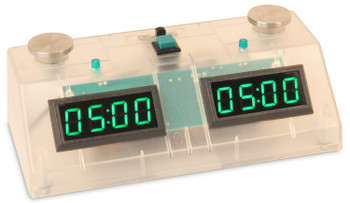 ZMF-II Chess Clock - Clear with Green LED