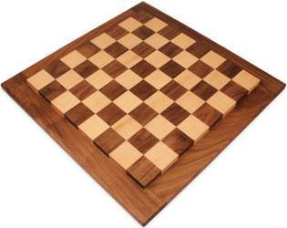 Imperfect badboyboards Traditional Walnut & Maple Solid Wood Chess Board - 2.25" Squares