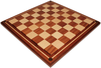 Mission Craft Sapele Mahogany & Maple Solid Wood Chess Board - 2.5" Squares