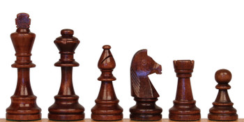 The Chess Store Classic Staunton Wood Chess Pieces Brown & Natural - King