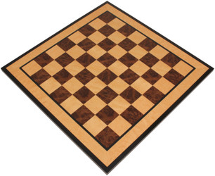 Walnut Burl & Bird's-Eye Maple Special Edition Chess Board - 1.75" Squares