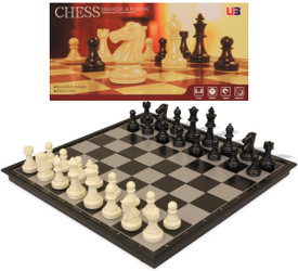 The Chess Store Chess & Checkers Magnetic Folding Travel Chess Set - 12.5"