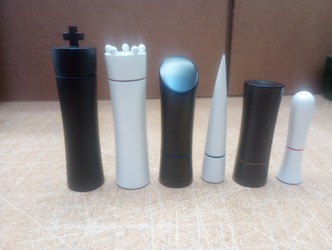 Discontinued Modern Design Resin Chess Set