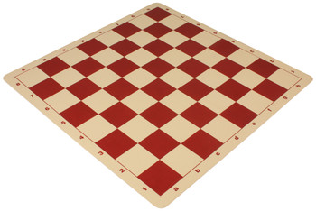 The Chess Store Silicone Rollup Chess Board Red - 2.25" Squares