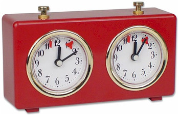 Value Chess Clock - Red - Analog Chess Clocks Clocks