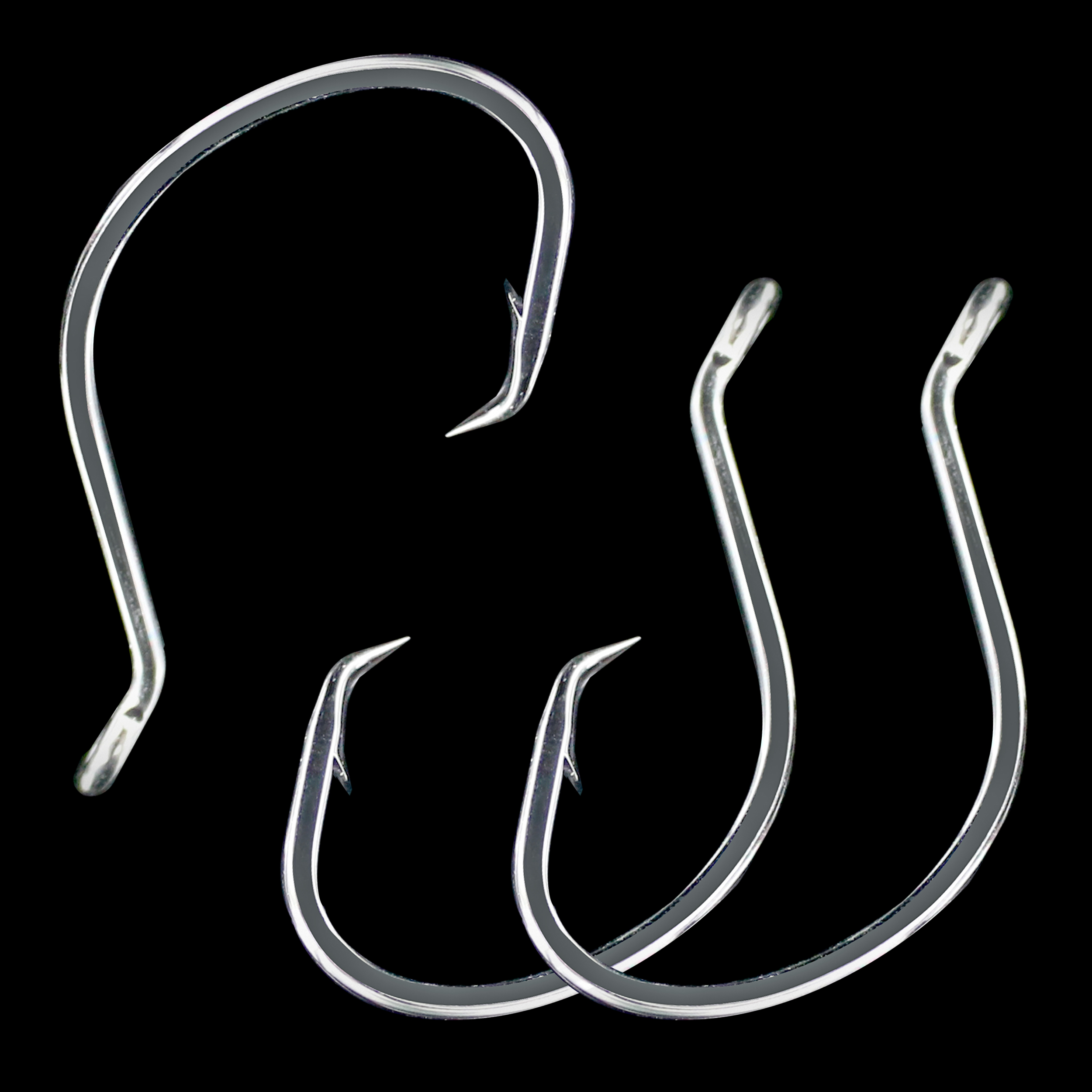 1200 Pcs/Box Fishing Hooks Stuff High Carbon Steel Catfish Circle Hooks  Mixed Size Barbed Jig Hook Tackle for Saltwater 