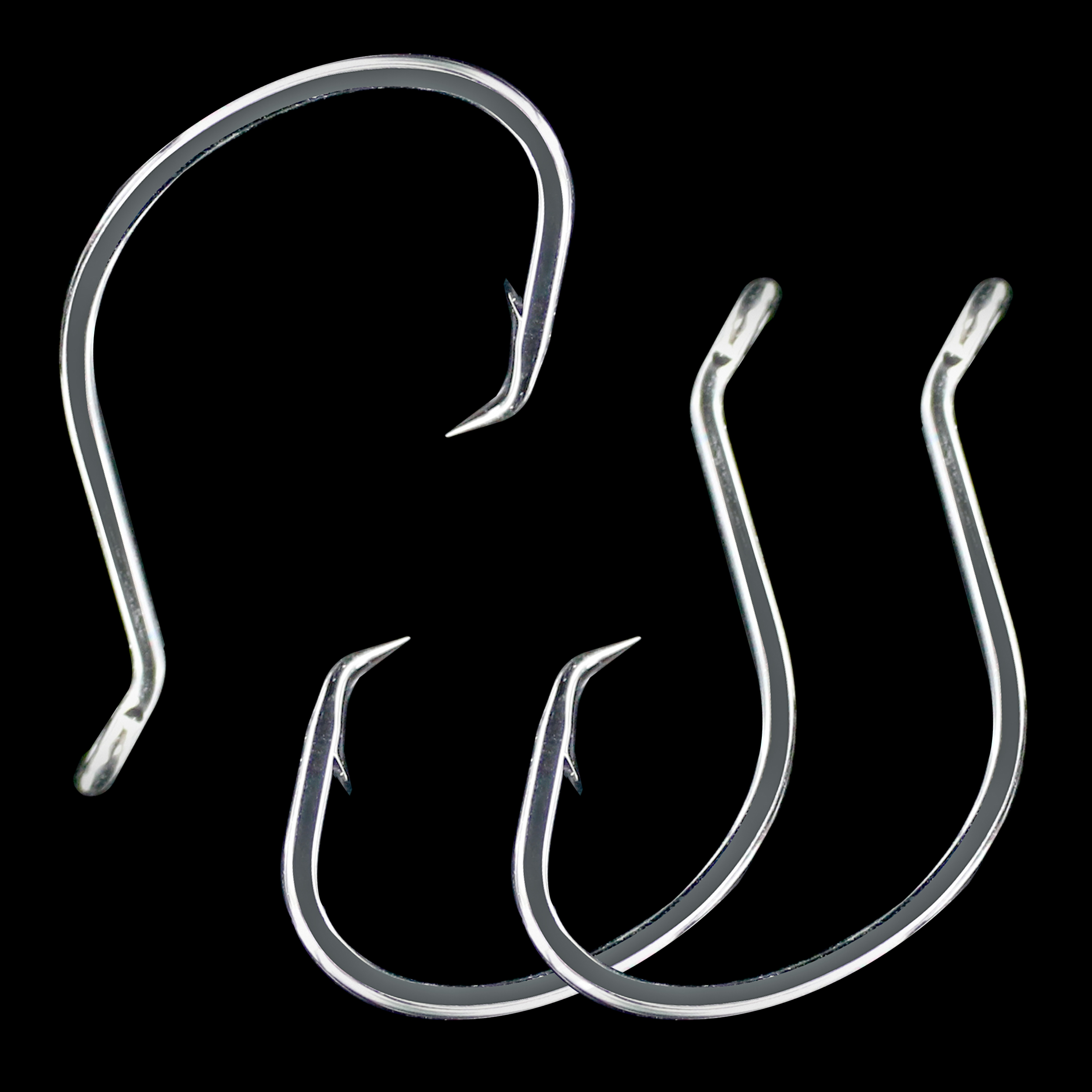 FishTrip Inline Circle Hooks Saltwater - Fishing Catfish Hooks 25pcs  Black/Wide Gap/Non-Offset for Bass Salmon Striped Size 2/0 : :  Home & Kitchen