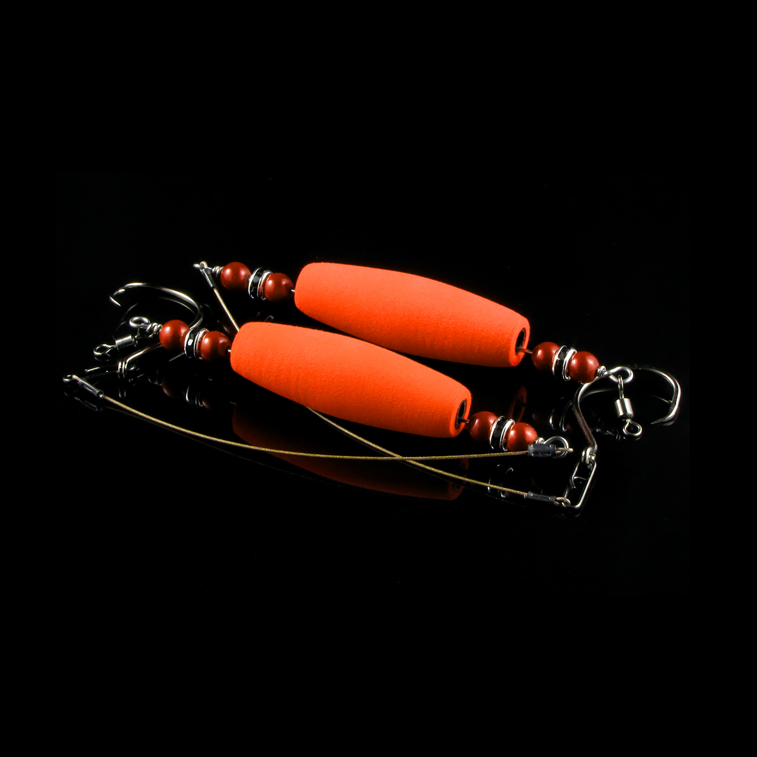 2pcs Rattle Catfish Rig Float Kit Fishing Bobbers+Fishing Swivels+