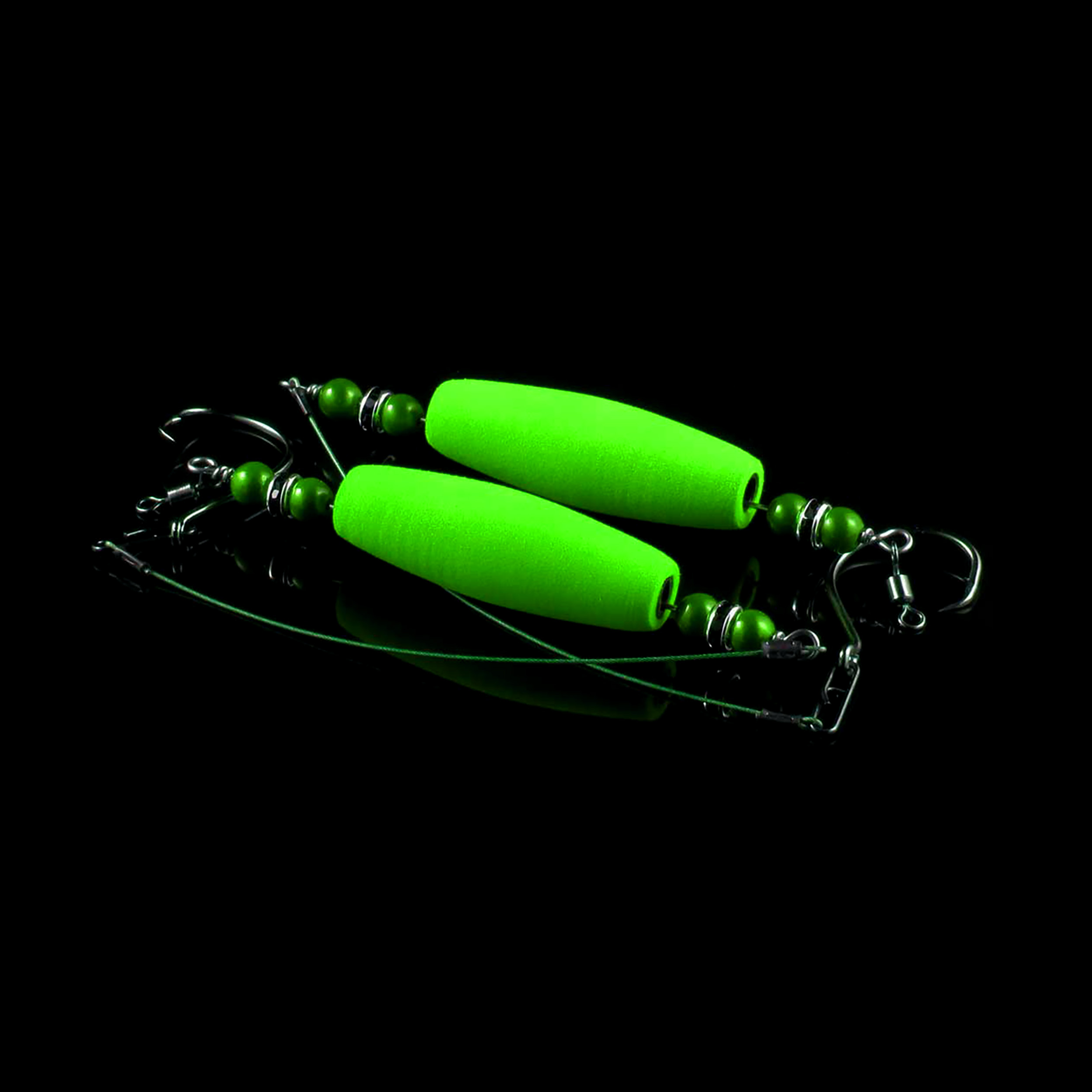 2pcs Rattle Catfish Rig Float Kit Fishing Bobbers+Fishing Swivels+