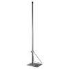 Fully assembled BC2844 with mast  1150mm pole and base plate with weatherproof rubber seal on top