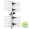 Hills Antenna Tru-Max 36-element phased array UHF 4G antenna in silver aluminum for HD TV