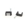 Hills Antenna BC75752 black cable clips with nails for RG6/59 coaxial cables