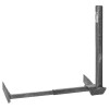 Side view of Hills Antenna FB607237A 65cm N4 gutter mount showing 600mm short reach
