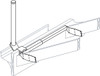 Schematic diagram of Hills Antenna N4 gutter mount showing installation 