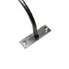 Close-up of 1.8m x 25mm curved fascia bracket for small free-to-air antennas showing mounting holes Close-up of 1.8m x 25mm curved fascia bracket for small free-to-air antennas showing mounting holes