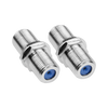 High performance F-Type female connector adaptor 2-pack