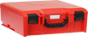StorageTek Case Large ABS Lid c/w dividers-Red with Black Clasps