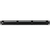 Datatek 24 Port CAT6 rack mountable patch panel in black 1U design for 19-inch cabinets Datatek 24 Port CAT6 rack mountable patch panel in black 1U design for 19-inch cabinets