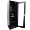 Toughened glass door open >180° on Datatek 42U rack