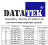 DataTek FPS series cabinet specifications table
