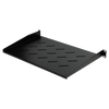 Datatek 1U 300mm deep cantilever shelf in black for 19-inch data cabinets