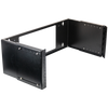 Datatek 4U open hinged wall frame bracket swung open for rear equipment access