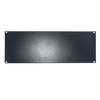 Datatek 4U metal rack mount blanking plate in black for 19-inch data cabinets