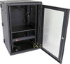 Datatek 24B18RWS66FPS cabinet with toughened glass door opened view