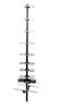 Silver elements on charcoal LTE Series 01BUWX18L antenna with 1160x290x330mm dimensions