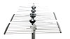 Silver Digitek LTE Series antenna mounted horizontally for channels 28-51 fringe reception