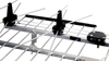 Close-up of Digitek 01CUPA2LPOLY antenna's LTE low-pass filter and UV-stabilised plastic elements, highlighting interference rejection features