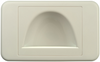 Digitek Media Style Wall Plate (Reverse Bullnose) - White