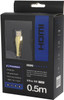 ProquipDigital 500mm HDMI lead in Display Box, UL/RoHS certified with 1-year warranty for AV upgrades