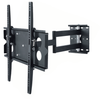 Digitek 32-47\" tilt swivel reach TV wall bracket in black powder-coated steel, extended 622mm with full-motion adjustments for universal LCD mounting