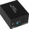 ProquipDigital 17HOPSP12 digital optical 2-way audio splitter in black compact housing with TOSLink input and dual outputs for lossless sound distribution