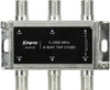 Kingray KT415F 4-way 15dB tap featuring F-Type ports, zinc die-cast housing for 5-2400 MHz TV/satellite signal splitting