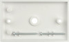 Rear view of hexagonal aperture in Digitek blank white wall plate, designed for secure barrel connector fitting Rear view of hexagonal aperture in Digitek blank white wall plate, designed for secure barrel connector fitting