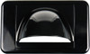 Digitek black media wallplate, original bullnose design for AV installations