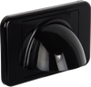 Digitek black bullnose media style wallplate with bristle brush insert, 63.80mm x 40.70mm aperture for cable pass-through Digitek black bullnose media style wallplate with bristle brush insert, 63.80mm x 40.70mm aperture for cable pass-through