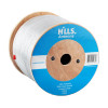 Hills Antenna RG6 Quad Shield white coaxial cable 100m timber reel 02BDRG6QWR1, reliable TV signal wiring
