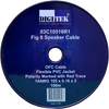 Digitek 100m 14AWG speaker cable labeled plastic reel, 2 x 3.7mm for powerful audio applications