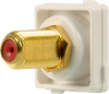 Digitek Recessed White RCA Female to F Female Insert - Red