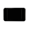 Front view of Digitek ABS plastic black gang-style blank wallplate for unused outlets Front view of Digitek ABS plastic black gang-style blank wallplate for unused outlets