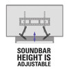 Sanus SA405 Universal Soundbar Mount featuring height adjustable feature at your desire