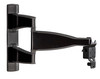 Sanus VMF720 black full-motion TV mount side angle view