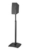 SANUS WSSA1 Adjustable Wireless Speaker Stand in Black with Sonos Play 3 vertically mounted