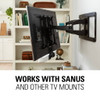 SANUS WSSBM1 Soundbar TV Mount for Sonos Beam™ Gen 1 & 2 showing compatibility with Sanus and other TV mounts