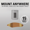 SANUS WSWM mount anywhere like on drywall, wood stud or concrete walls in 15 minutes